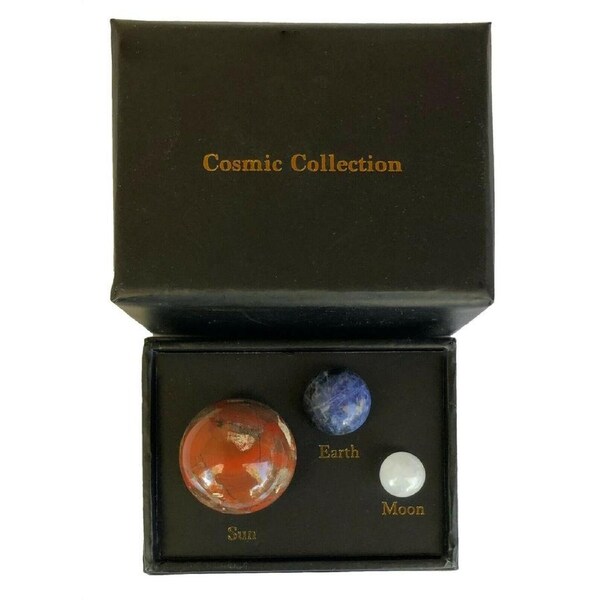 Cosmic Collection Sun Earth and Moon Tumbled Crystals Gemstones