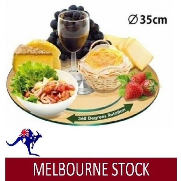 35cm Tempered Glass Lazy Susan