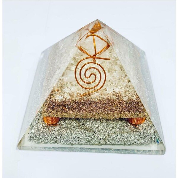 Clear Quartz Crystal Merkaba Orgonite Orgone EMF Protection Energy Healing