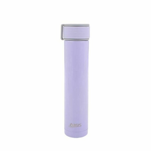 Oasis Skinny Mini Stainless Steel Double Wall Insulated Bottle 250ml Purple