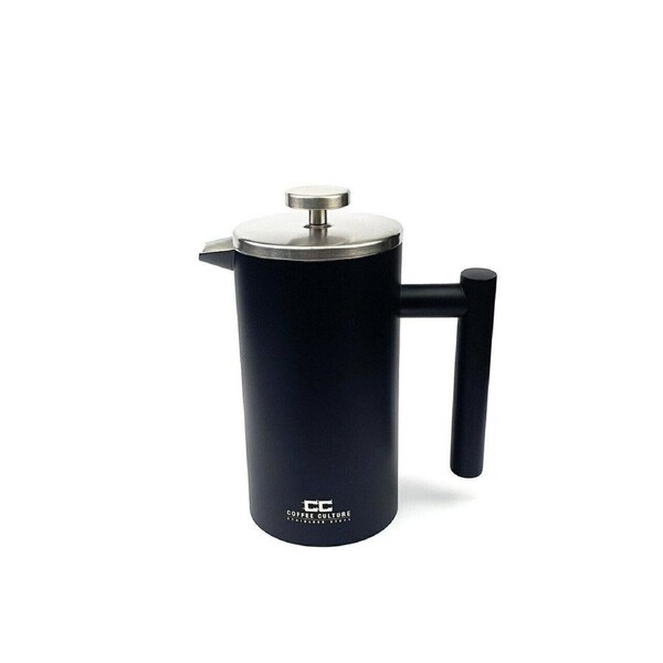 Matte Black 800ml Stainless Steel Plunger French Press Coffee Tea Maker Filter