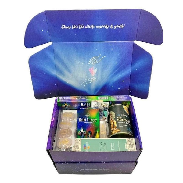 Reiki Clearing & Cleansing Hamper Gift Set Box Incense Aromatherapy Salt