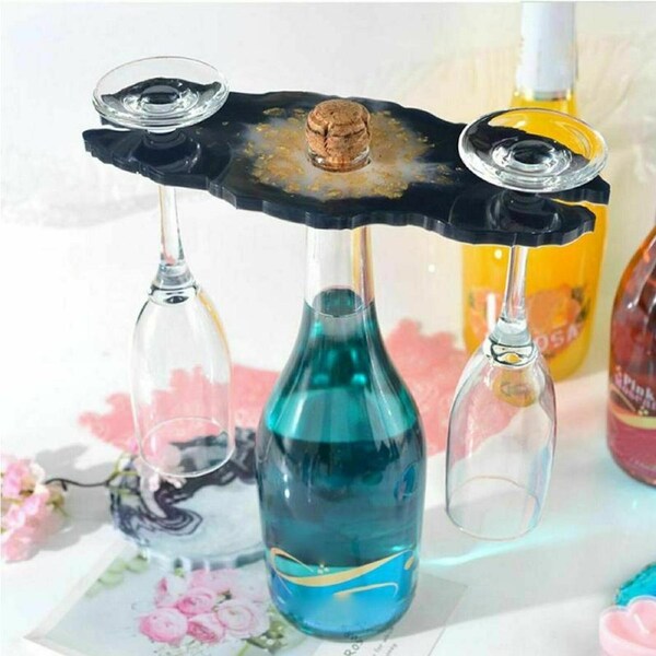 Silicone Wine Glass Holder Resin Casting Mold Cup Coaster Epoxy Mould Craft Tool