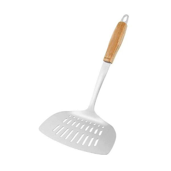 Wiltshire Fish Turner Kitchen Utensil Gadgets Wooden Handle Stainless Steel