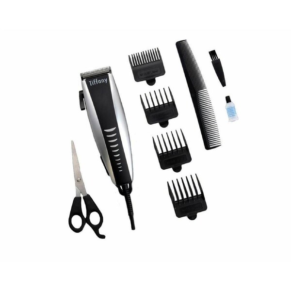Tiffany Personal Hair Clipper Kit Groomer Kit w/ Comb Stainless Steel Blade