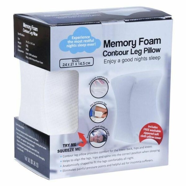 Memory Foam Leg Pillow Knee Sleeping Cushion Support Between Side