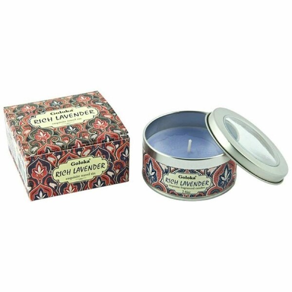Goloka Candle Travel Tin Rich Lavender 68gms