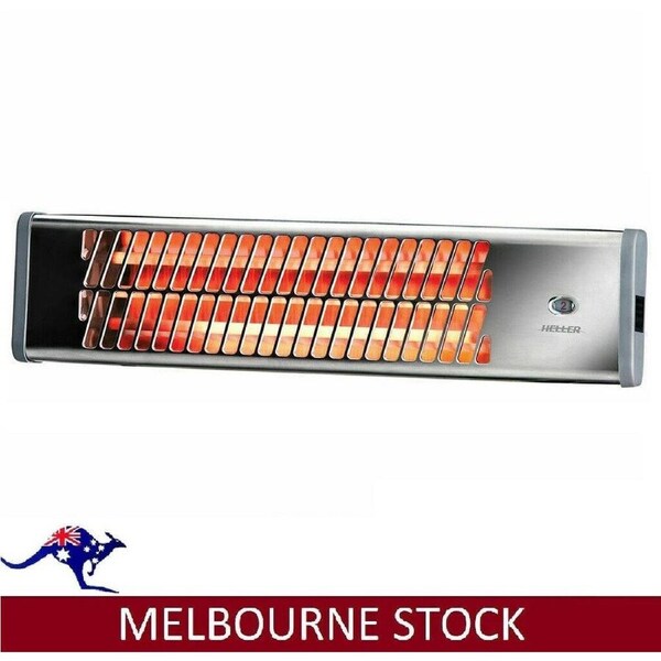 Heller Electric Wall Heater Chrome Pullcord Bathroom Heat Waterproof Strip 1200W