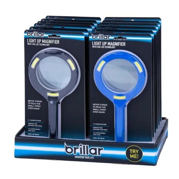 Magnifier Light Up with COB LED 180 Degree Wide Beam Reading Jewellery Assorted