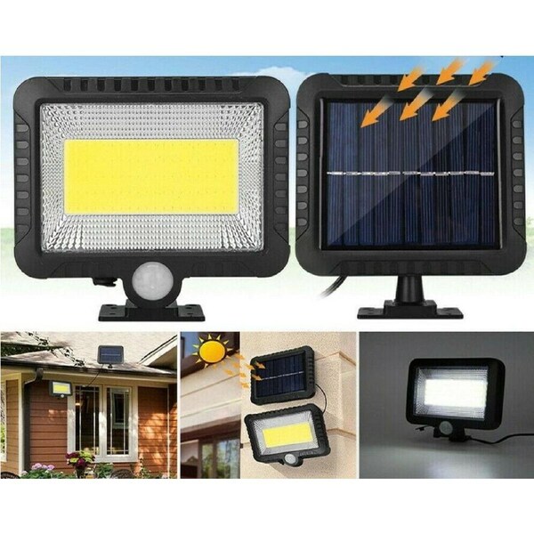 100 Led Solar Sensor Lights Light Motion Detection Security Garden Flood Lamp AU