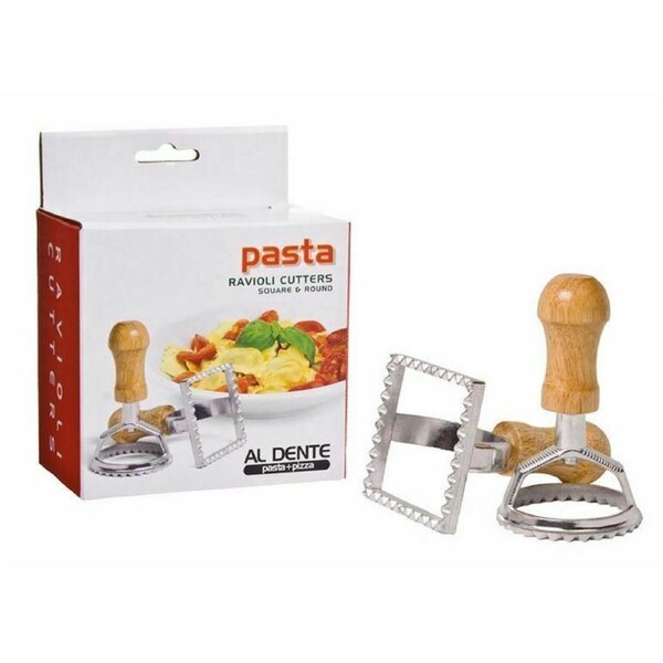 Ravioli Maker Pasta Mold Cutter Square Round Stamp Dumpling Italian Set