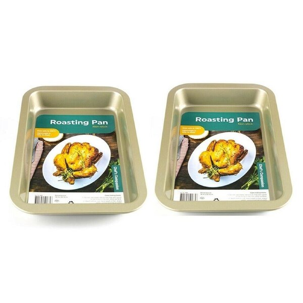 Non-Stick Baking Roasting Pan 30.5x18.5cm - 2 Pieces