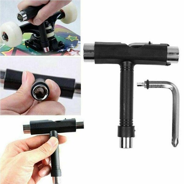 Roller Spanner Tool Skate T-Type Wrench Longboard Skateboard Screwdriver Mini