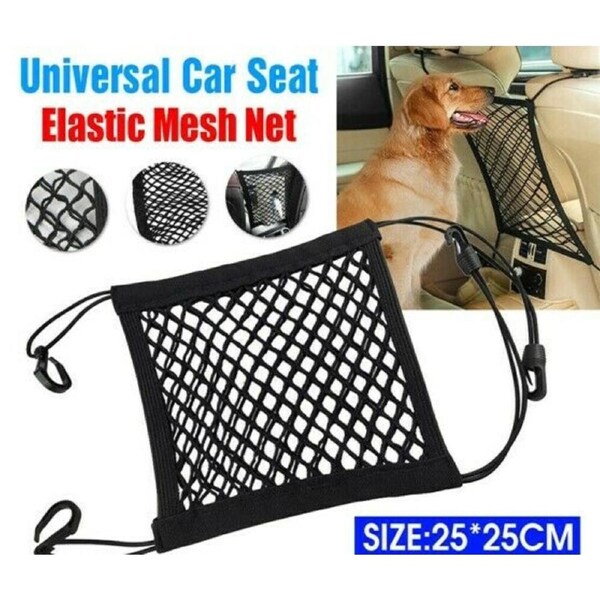 Car Net Bag Elastic Mesh Seat Storage Tidy Cargo Organizer Pocket