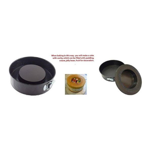 2pc Round Special Fillings Nonstick Springform Pan With 2 Bases