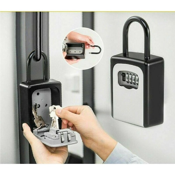 Combination Lock Key Safe Storage Box Padlock Security