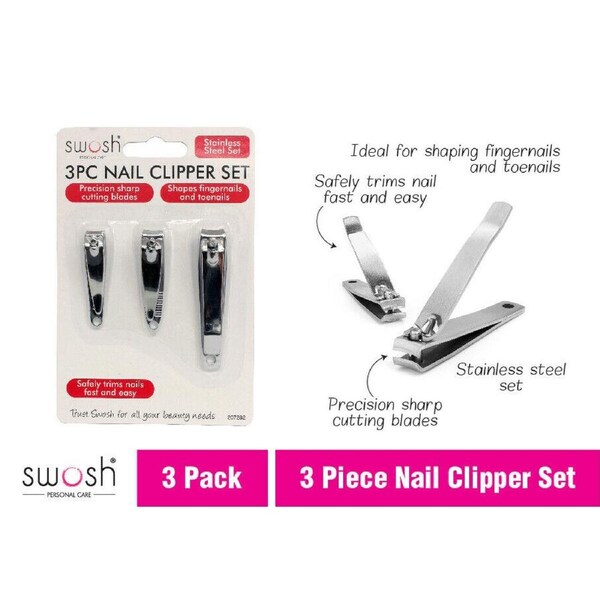 3pc Nail Clipper Set