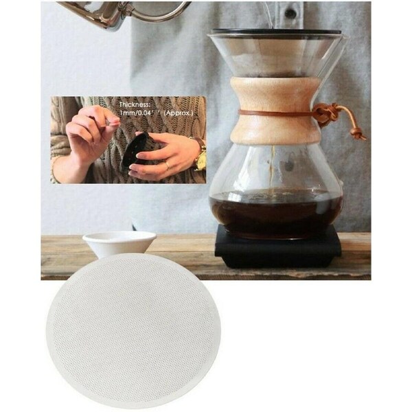 Solid Ultra Fine Stainless Reusable Metal Steel Coffee Filter Mesh For AeroPress