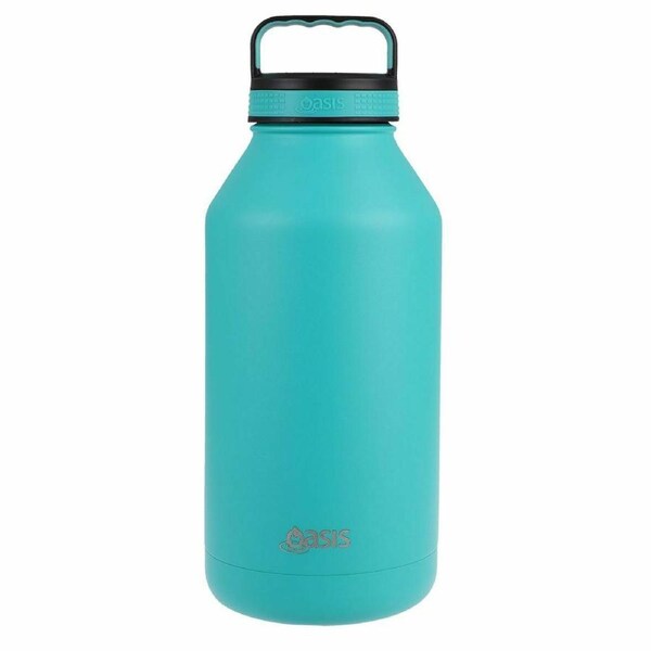 Oasis Double Wall Vacuum Insulated Stainless Steel Drink Bottle 1.9L Turquoise