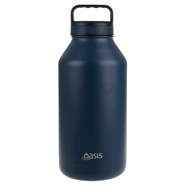 Oasis Double Wall Vacuum Insulated Stainless Steel Drink Bottle Jug 1.9L Navy