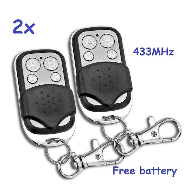 Universal Garage Door Gate Remote 433mhz - 2 pieces