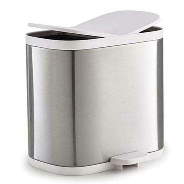 Joseph Joseph Split Bathroom Waste Separation Bin Stainless Steel