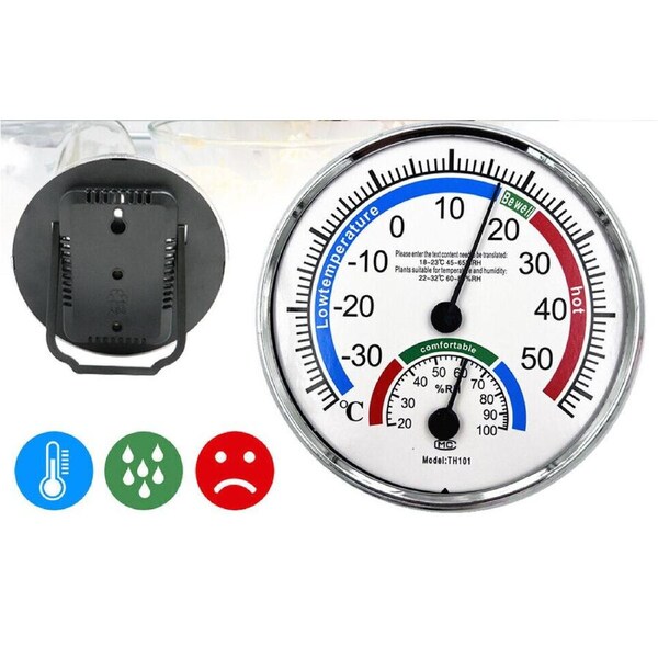 Household Analog Thermometer Hygrometer Temperature Humidity Monitor Meter Gauge