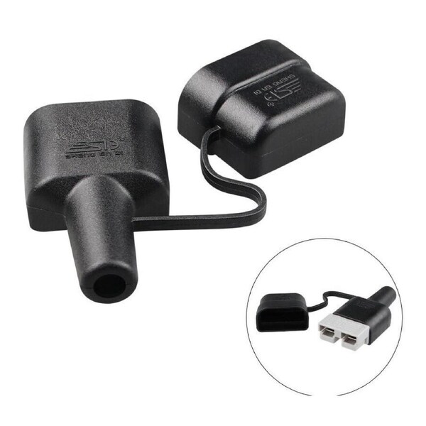 4x Waterproof 50A Anderson Plug Dust Cable Sheath Cover Black With Cap New