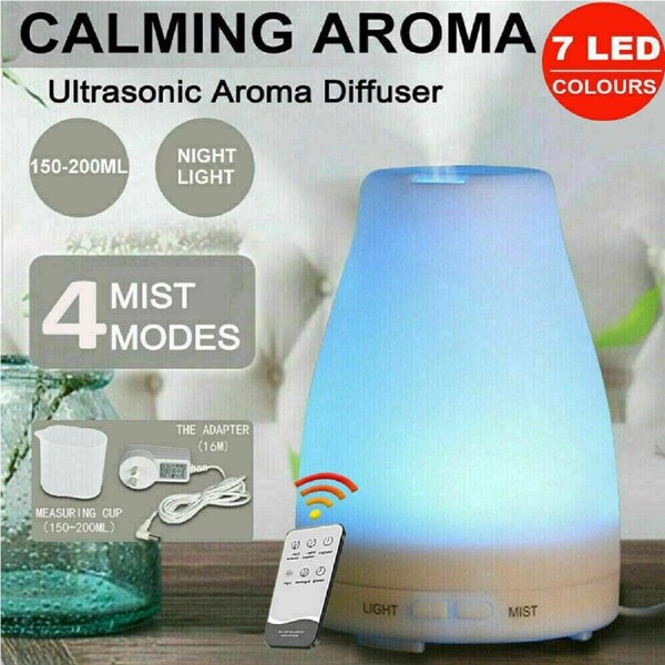 Essential Oil Humidifier Ultrasonic Air Diffuser Aroma Aromatherapy Air Purifier