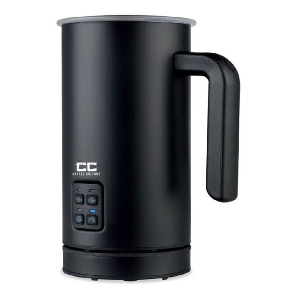 Electric Milk Frother Automatic Warmer Coffee Latte Cappuccino Foamer BLK -300ML