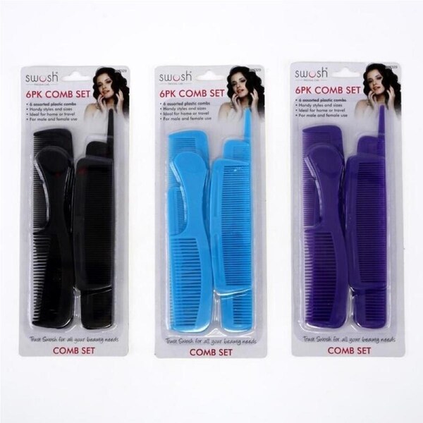 6x Hair Styling Comb Set Barber Salon Hairdresser Professional Hairdressing