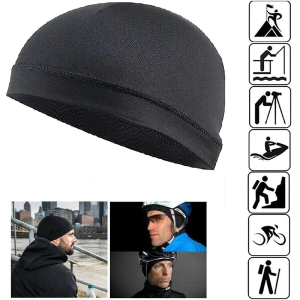 2x Breathable Liner Helmet Skull Cap Running Cycling Beanies Sports Outdoor Hats
