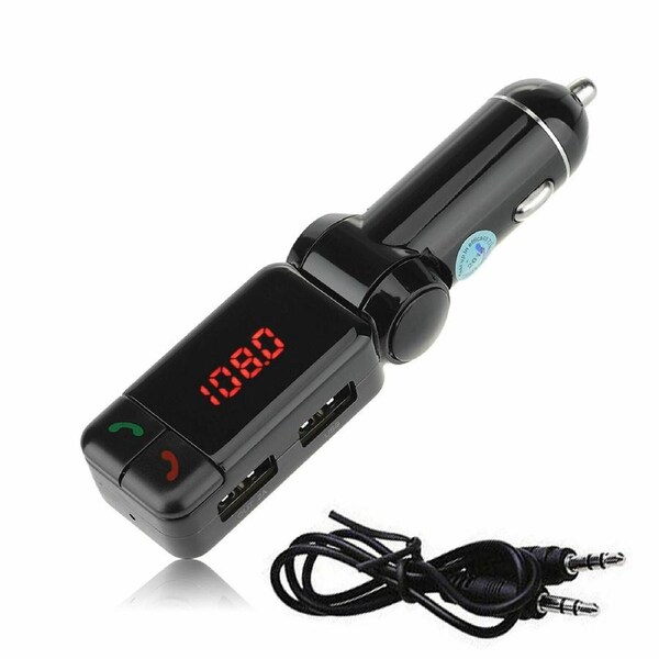 Wireless USB Bluetooth Car Kit FM Transmitter Handsfree Car Charger MP3 Player