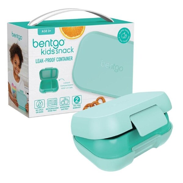 Bentgo Kids Snack Chill Leak-Proof New Bento Food Container School Picnic Aqua