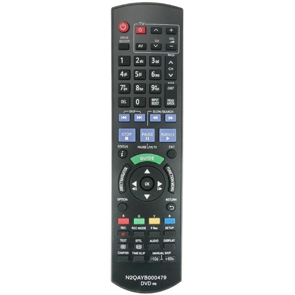 Panasonic Remote Control OEM For N2QAYB000475 N2QAYB000479 XW385 XW390 DMR-XW380