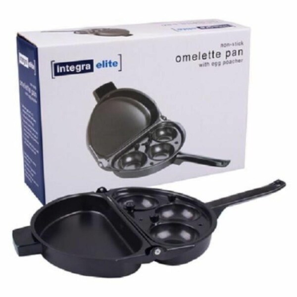 Omelette Pan Maker With Egg Poacher Foldable Non Stick Saucepan Fry