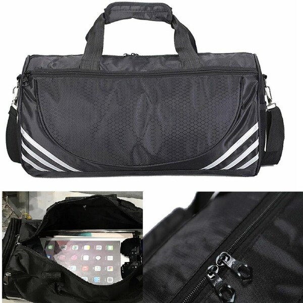 Gym Duffle Bag Waterproof Taekwondo Travel Duffel Bag Outdoor Large Size Silver