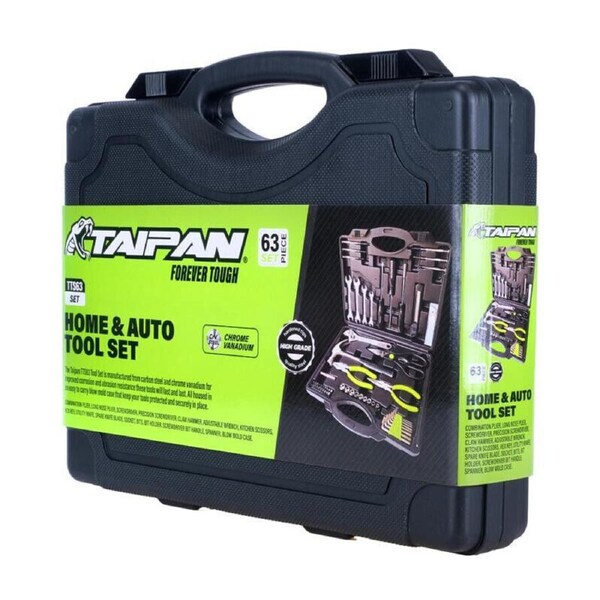 Tools Set 63pcs in Blow Mould Case Taipan Handyman Hand Tools Kit