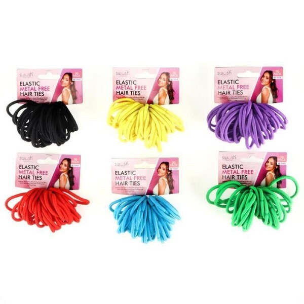 180x Hair Elastic Band Metal Free Thick Ties Snagless Ponytail