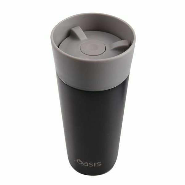 Oasis Insulated Coffee Mug Cup Travel Thermal Stainless Steel Flask Vacuum BLACK