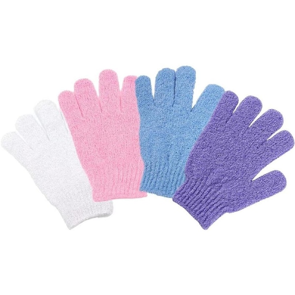 2 Pairs Exfoliating Gloves Refresh Cleanse Massage Smooth Skin Personal Care
