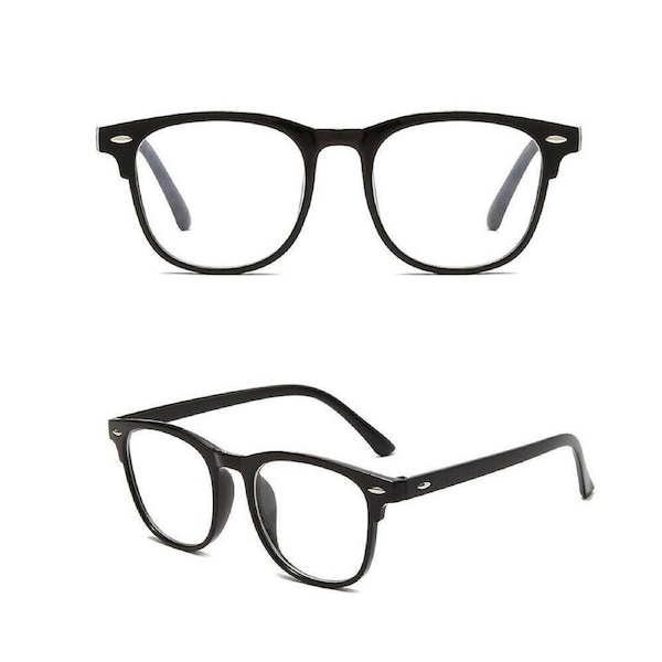 Blue Light Blocking Computer Gaming Glasses Spectacles Eyestrain Eyewear - Black