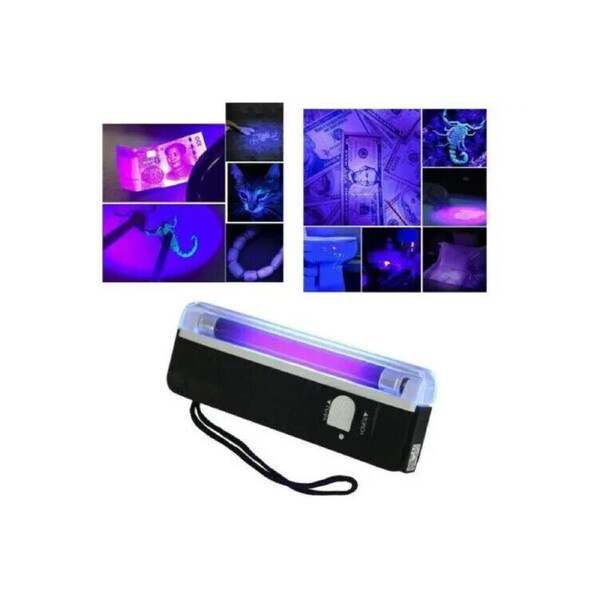 Handheld UV Black Light Torch Lamp Blacklight Party Stage Money Verify Detector