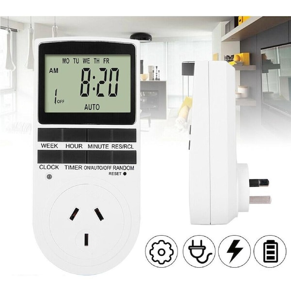 Timer Switch 240V Day Week Socket Power Electric Automation Digital LCD Display