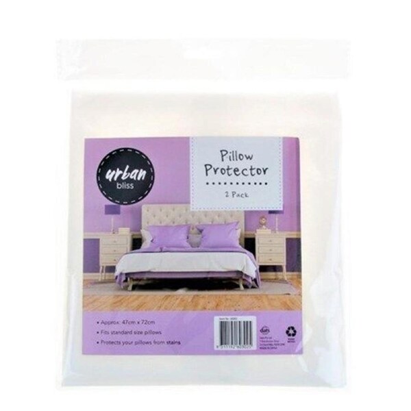 2 Pack Pillow Protector Case Non Woven Fabrics Stains Protection 47x72cm