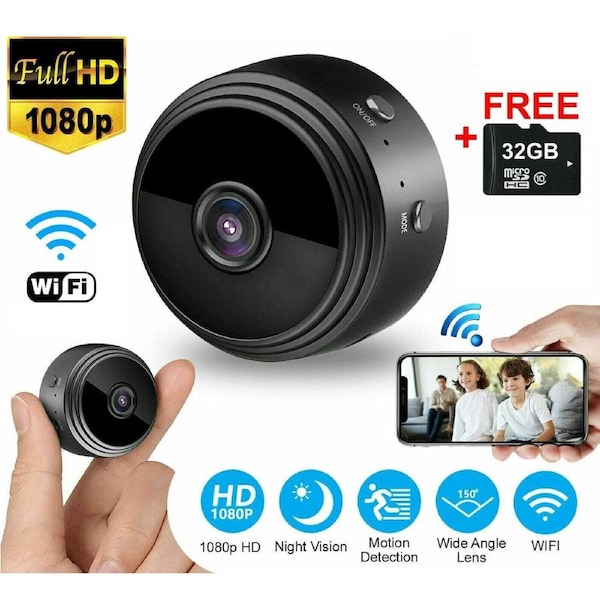 Mini Security Camera 1080P HD Wifi Wireless IP Hidden Spy Cam Network Monitor