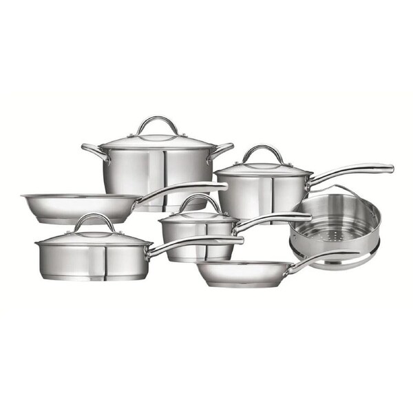 7Pc Tramontina Professional Cookware Stainless Steel Set Kitchen Frying Pan Pot