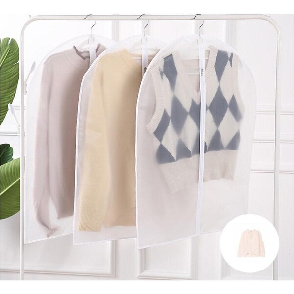 Dustproof Storage Bag Garment Dress Cover Suit Clothes Jacket Protector 60x80cm
