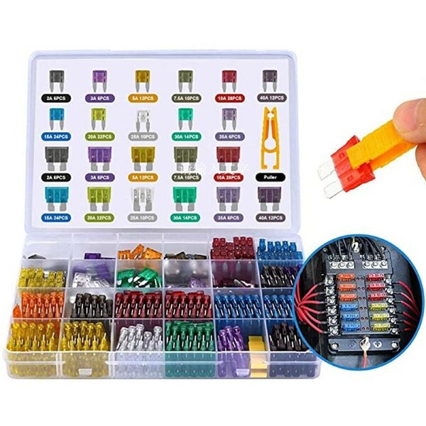 300x Car Blade Fuses Assortment Assorted Kit Blade Set Auto Truck Automotive