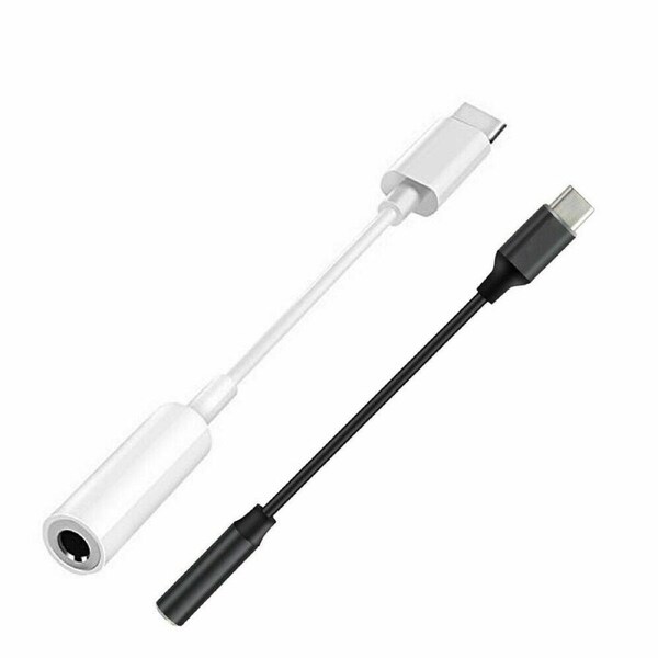 Headphone Audio USB Type C to 3.5mm Jack Aux Google Pixel Samsung Adapter Cable